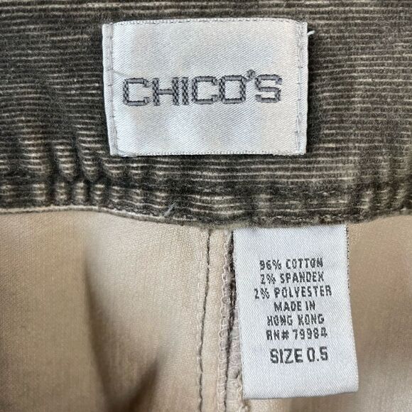 Chicos Corduroy Pants Size 0.5 EUC - Picture 6 of 6